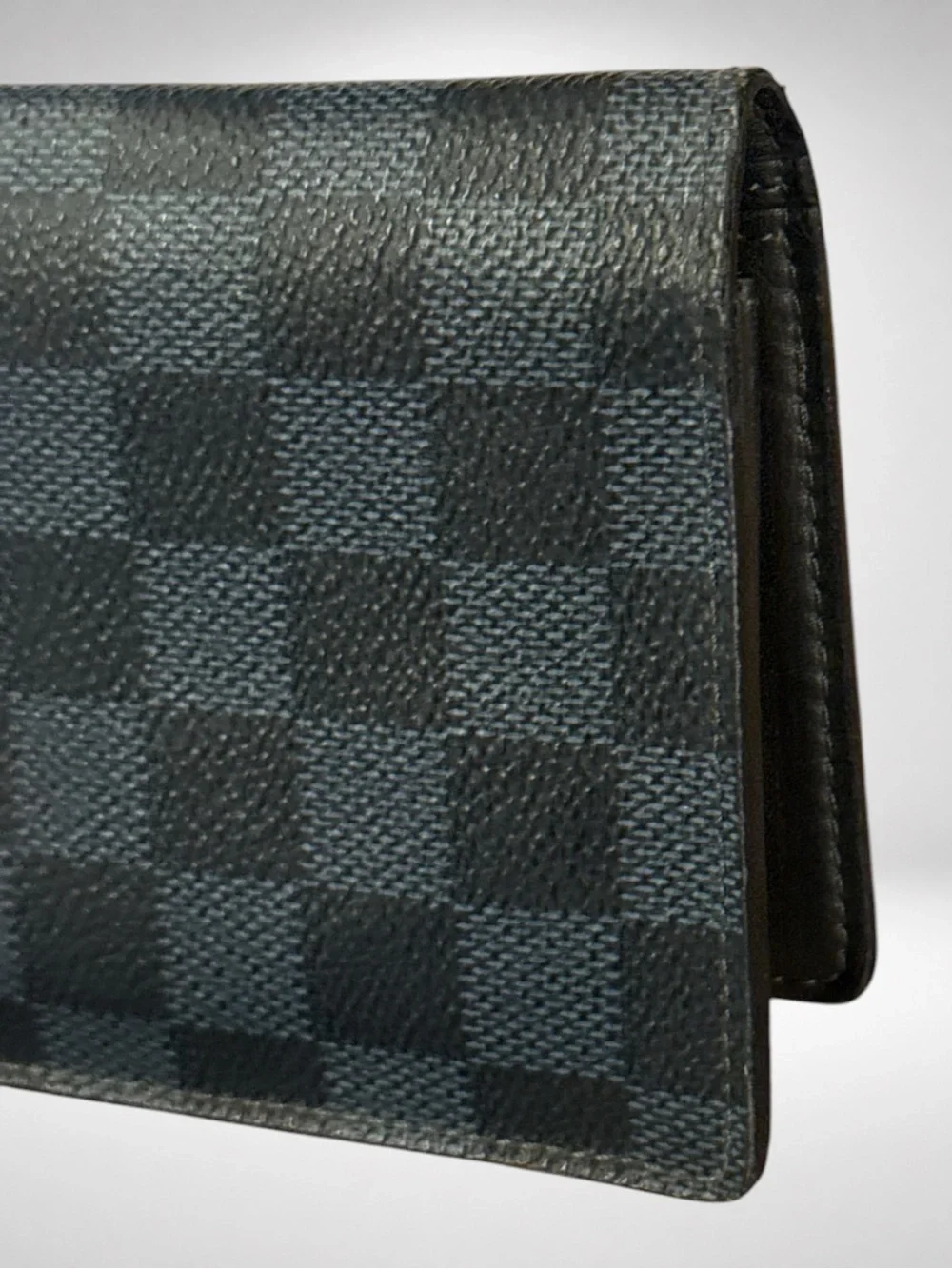Louis Vuitton Authentic Portefeuille Brazza Long Wallet Damier Graphite Canvas